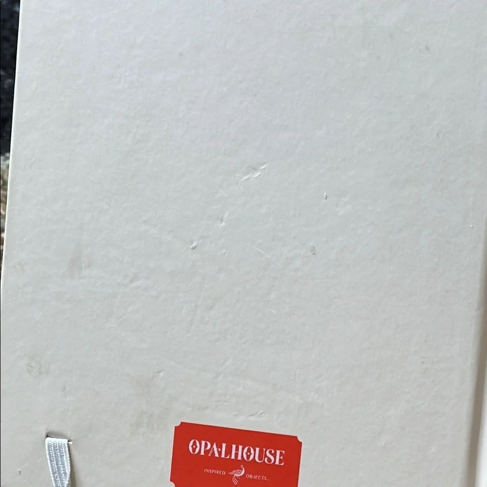 OpalHouse Thoughts & Ideas White Journal with Gold Text & Trim NWT *see all pics